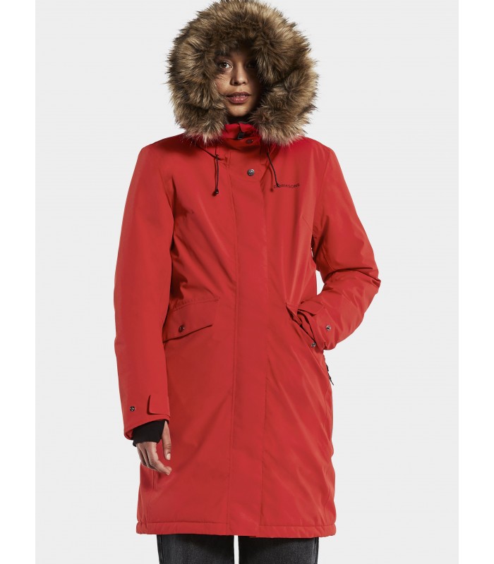 didriksons erika parka wine red